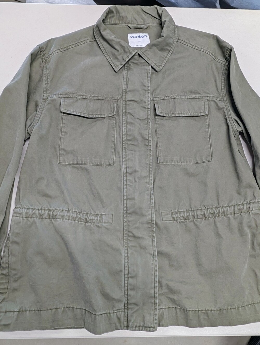 Old Navy Olive Utility Jacket with Front Pockets XS